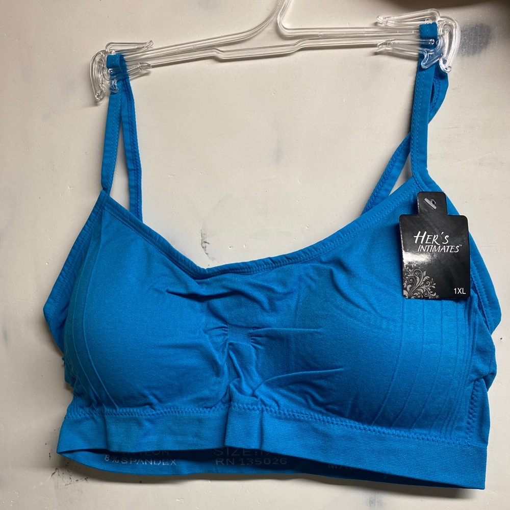Blue Seamless Sportsbra